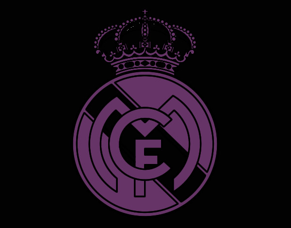 Dibujo Escudo del Real Madrid C.F. pintado por harr