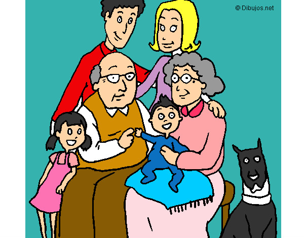 Dibujo Familia pintado por esou2010
