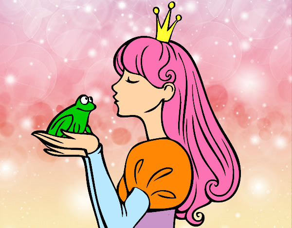 Dibujo La princesa y la rana pintado por Delfin4