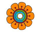 Dibujo Mandala en forma de flor pintado por aitorich