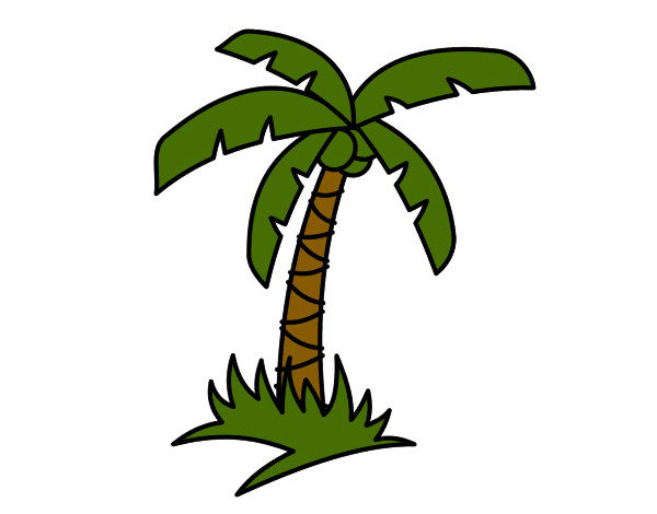 Dibujo Palmera tropical pintado por Lalytto