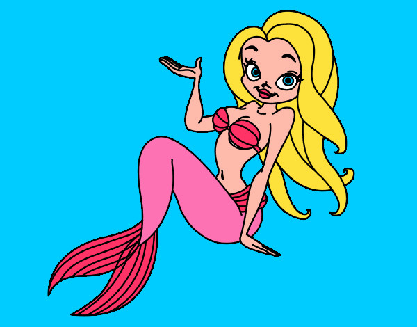 Dibujo Sirena sexy pintado por NatyP