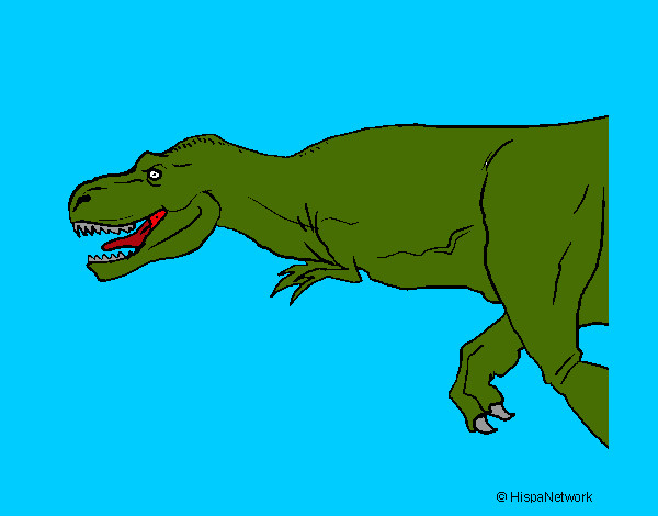 Dibujo Tiranosaurio rex pintado por AZOK