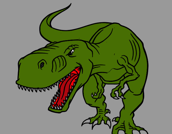 Dibujo Tiranosaurio Rex enfadado pintado por AZOK