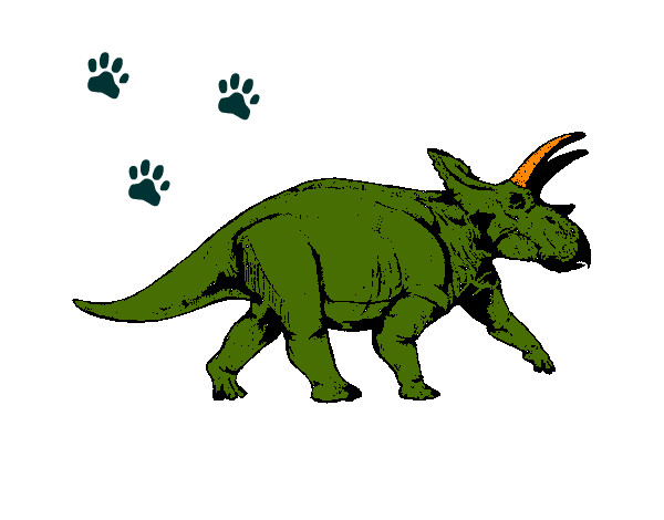 Dibujo Triceratops 1 pintado por alex12321