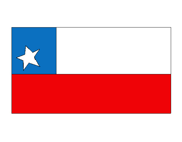 Dibujo Bandera chilena pintado por isi8