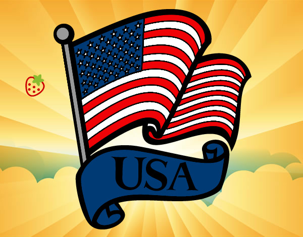 Dibujo Bandera de los Estados Unidos pintado por luisssssss