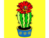 Dibujo Cactus con flor pintado por LAURAG