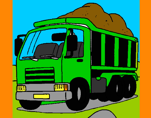 Dibujo Camión de carga 1 pintado por exmigool