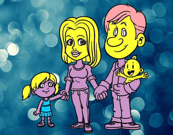 Dibujo Familia feliz pintado por JIMENAMEJI