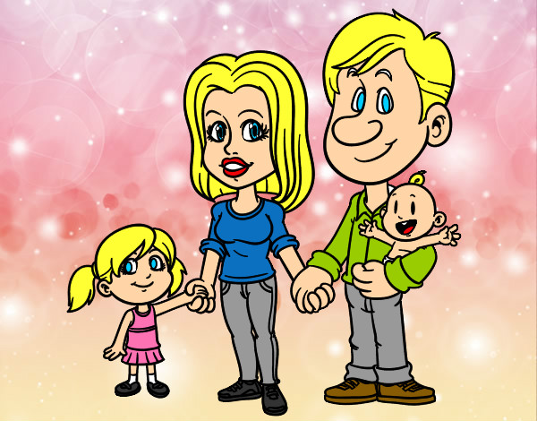 Dibujo Familia feliz pintado por danay1