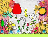 Dibujo Flores del bosque pintado por sofiagarci