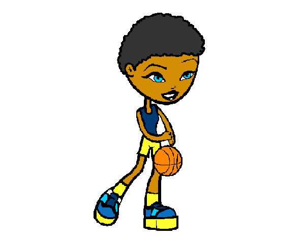 Dibujo Jugadora de básquet pintado por fabianadib