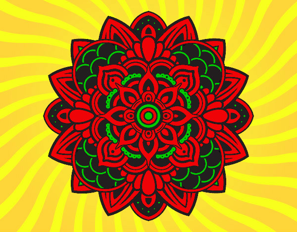 Dibujo Mandala decorativa pintado por Jorgeluism