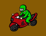 Dibujo Motorista pintado por yuranyi