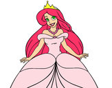 Dibujo Princesa Ariel pintado por harr