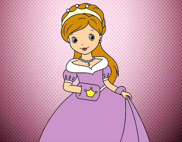 Dibujo Princesa de gala pintado por anabel123