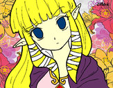 Dibujo Princesa Zelda pintado por flor12