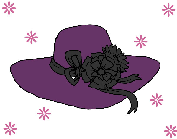 Dibujo Sombrero con flores pintado por rjja  