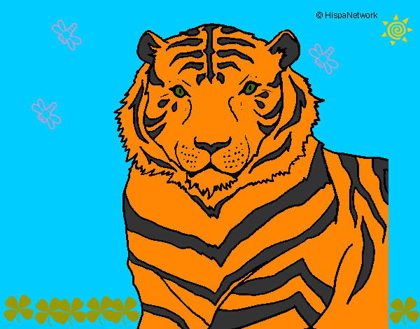 Dibujo Tigre 3 pintado por danasofia