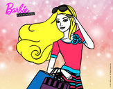 Dibujo Barbie con bolsas pintado por toyito