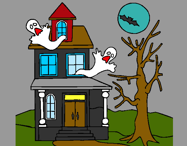 Dibujo Casa fantansma pintado por izan4