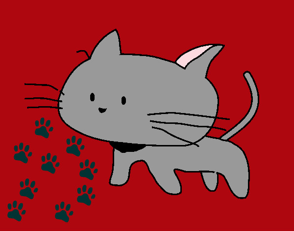 Dibujo Cría de gato pintado por edublanco