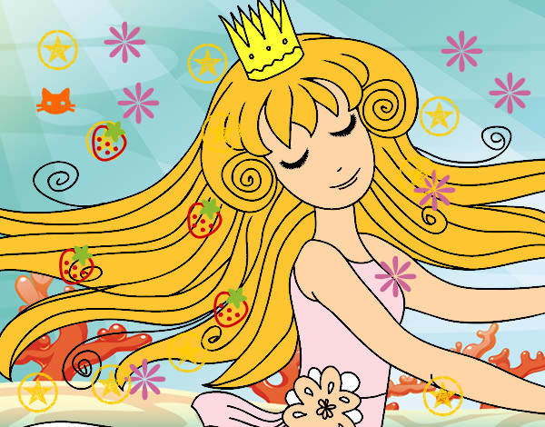Dibujo Dulce princesa pintado por aleze