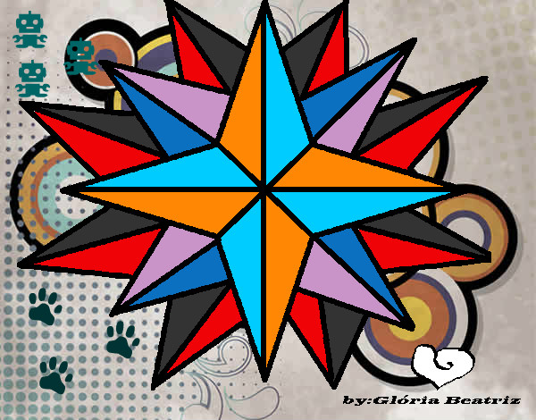 Dibujo Estrella brillante pintado por MauriS
