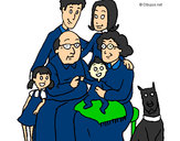 Dibujo Familia pintado por Rosco