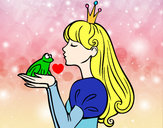 Dibujo La princesa y la rana pintado por InvaderBel