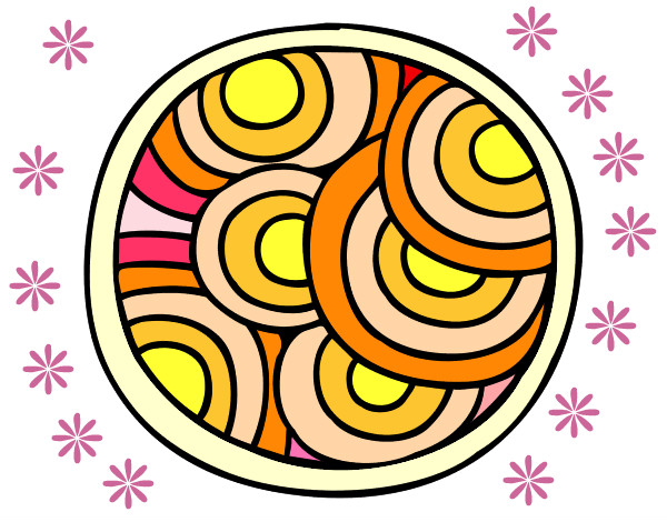 Dibujo Mandala circular pintado por toyito