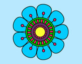 Dibujo Mandala en forma de flor pintado por rakel23
