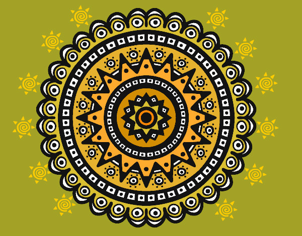 Dibujo Mandala étnica pintado por agus16san5