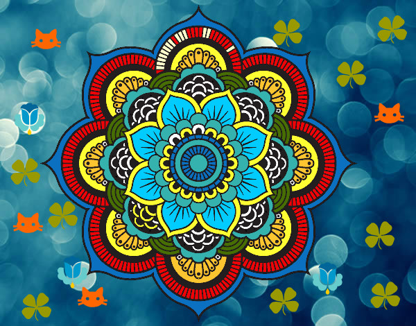 Dibujo Mandala flor oriental pintado por bea50