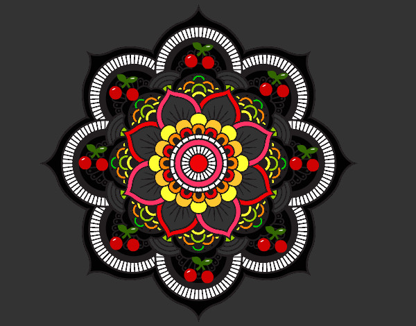 Mandala flor oriental
