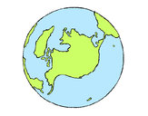 Dibujo Planeta Tierra pintado por nayarita