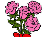 Dibujo Ramo de rosas pintado por Patricia44