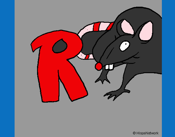 Dibujo Rata pintado por elirod