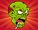 Dibujo Cabeza de zombi pintado por MasterXD