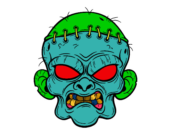 Dibujo Cara de zombie pintado por ivan2003