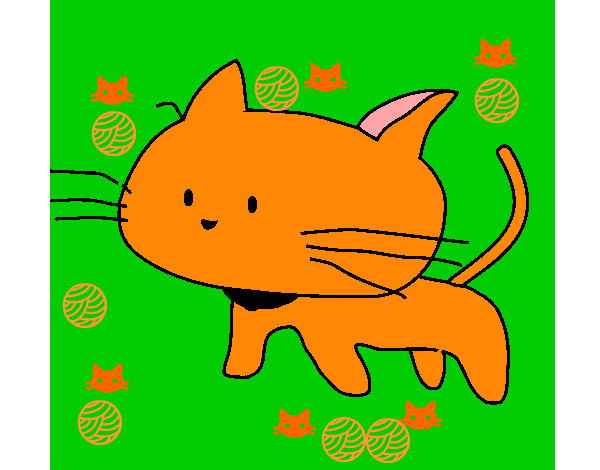 Dibujo Cría de gato pintado por emmabelen