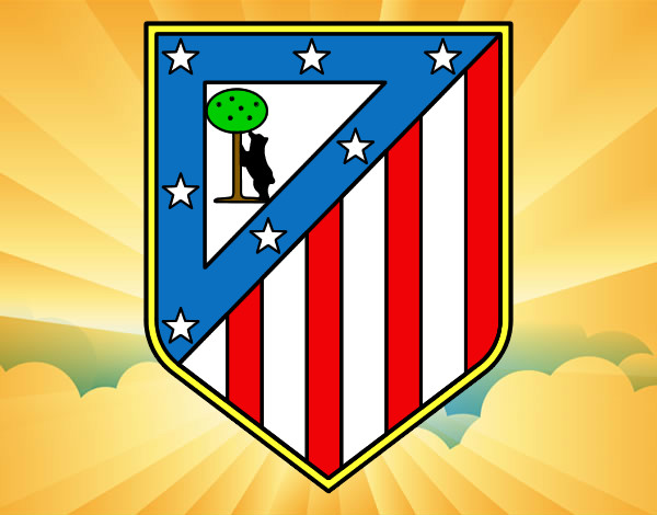 Dibujo Escudo del Club Atlético de Madrid pintado por espejo111