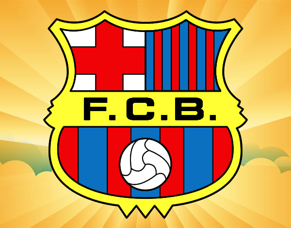 Dibujo Escudo del F.C. Barcelona pintado por 2514
