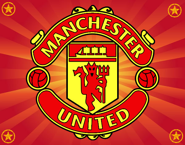 Dibujo Escudo del Manchester United pintado por luisitocr7