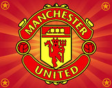Dibujo Escudo del Manchester United pintado por luisitocr7