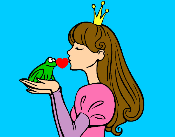 Dibujo La princesa y la rana pintado por alanis04