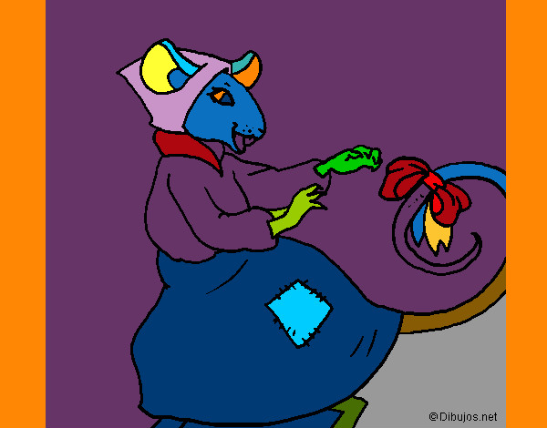 Dibujo La ratita presumida 7 pintado por stocn