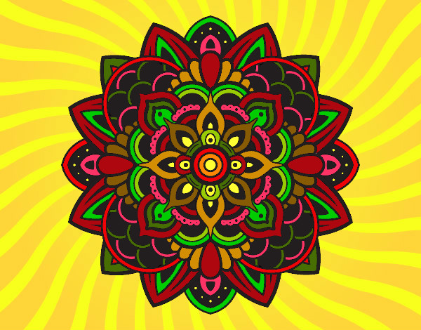 Dibujo Mandala decorativa pintado por FRAGOL