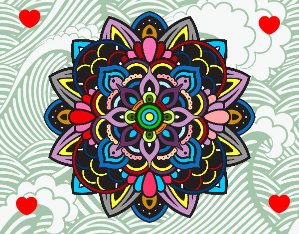 Dibujo Mandala decorativa pintado por TAKEN